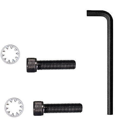 Set of 2 Hex Head AR Grip Bolt Screws 1//4X28X1 Stainless and 2 Lock Washers
